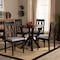 Baxton Studio Anise Grey Upholstered and Dark Brown Finished Wood 5-Piece Dining Set 169-9734-10900 - alternate 3